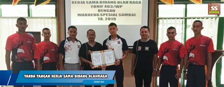 Waroeng SS Menjadi Sponsor Utama Tim Olahraga Yonif 403 TNI-AD